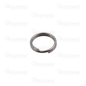 1706-0202-BN - Metal Split Ring 7mm Black Nickel Wire Size 0.7mm-22ga 500pcs 1706-0202-BN,Findings,Rings,500pcs,Metal,Split Ring,7mm,Black,Black Nickel,Metal,Wire Size 0.7mm,500pcs,China,montreal, quebec, canada, beads, wholesale