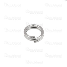 1706-0202-WH - Metal Split Ring 7mm Nickel Wire Size 0.7mm-22ga 500pcs 1706-0202-WH,Findings,Rings,Split,7mm,Metal,Split Ring,7mm,Grey,Nickel,Metal,Wire Size 0.7mm,250pcs,China,montreal, quebec, canada, beads, wholesale