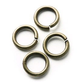 1707-0300-OXBR - Metal Jump Ring 4x0.8MM-21ga Antique Brass Nickel Free 500pcs 1707-0300-OXBR,Findings,Rings,4mm,Metal,Jump Ring,4mm,Antique Brass,Metal,Nickel Free,500pcs,China,montreal, quebec, canada, beads, wholesale