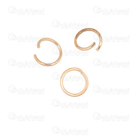 1707-0304-KC - Metal Anneau Simple 8x0.9mm (19ga) Couleur Or KC 250pcs 1707-0304-KC,Accessoires de finition,Anneaux,Simples,montreal, quebec, canada, beads, wholesale