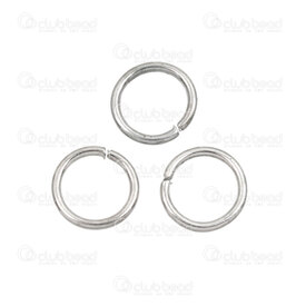 1707-0306-1.2WH - Metal Jump Ring Round 10mm Natural Wire Size 1.2mm 1707-0306-1.2WH,Findings,Rings,Metal,Jump Ring,Round,10mm,Grey,Natural,Metal,Wire Size 1.2mm,montreal, quebec, canada, beads, wholesale