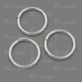 1707-0310-SL - Metal Jump Ring 16mm Silver Wire Size 1.5mm 14ga 100pcs 1707-0310-SL,4,,montreal, quebec, canada, beads, wholesale