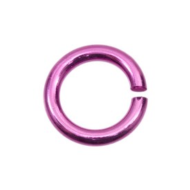 *1707-0401-02 - Aluminium Jump Ring 1.8X11MM Purple 100pcs *1707-0401-02,Aluminium,Jump Ring,1.8X11MM,Mauve,Purple,Metal,100pcs,China,Dollar Bead,montreal, quebec, canada, beads, wholesale