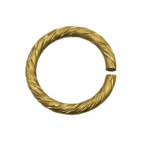 *1707-0404-04 - Aluminium Jump Ring Twisted 1.8X15MM Satin Brass 100pcs *1707-0404-04,montreal, quebec, canada, beads, wholesale