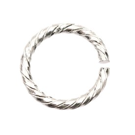 *1707-0404-08 - Aluminium Jump Ring Twisted 1.8X15MM Silver 100pcs *1707-0404-08,Findings,Rings,1.8X15MM,Aluminium,Jump Ring,Twisted,1.8X15MM,Grey,Silver,Metal,100pcs,China,Dollar Bead,montreal, quebec, canada, beads, wholesale