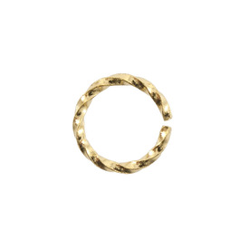 1707-0602-GL - Brass Jump Ring Twisted 6x1MM-19ga Gold 500pcs 1707-0602-GL,500pcs,Brass,Jump Ring,Twisted,6mm,Gold,Metal,500pcs,China,montreal, quebec, canada, beads, wholesale