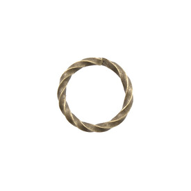 1707-0602-OXBR - Brass Jump Ring Twisted 6MM Antique Brass 500pcs 1707-0602-OXBR,Brass,Jump Ring,Twisted,6mm,Antique Brass,Metal,500pcs,China,montreal, quebec, canada, beads, wholesale