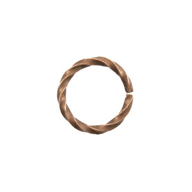 1707-0602-OXCO - Brass Jump Ring Twisted 6MM Antique Copper 500pcs 1707-0602-OXCO,Brass,Jump Ring,Twisted,6mm,Brown,Antique Copper,Metal,500pcs,China,montreal, quebec, canada, beads, wholesale
