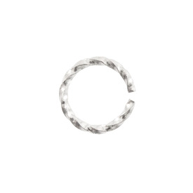 1707-0604-SL - Brass Jump Ring Twisted 8x1.2MM-18ga Silver 250pcs 1707-0604-SL,Findings,Rings,250pcs,Brass,Jump Ring,Twisted,8MM,Grey,Silver,Metal,250pcs,China,montreal, quebec, canada, beads, wholesale