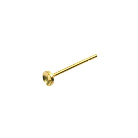 1708-0310-GL - Metal Cup Earring 3MM Gold Nickel Free 100pcs 1708-0310-GL,1708-031 coupole,Metal,Cup Earring,3MM,Gold,Metal,Nickel Free,100pcs,China,montreal, quebec, canada, beads, wholesale