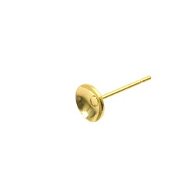 1708-0312-GL - Metal Cup Earring 6MM Gold Nickel Free 100pcs 1708-0312-GL,Metal,Cup Earring,6mm,Gold,Metal,Nickel Free,100pcs,China,montreal, quebec, canada, beads, wholesale