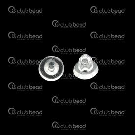 1708-0324 - Rubber Earring Clutch 5x7mm Clear 100pcs 1708-0324,Findings,Earrings,Clutches,Clear,Rubber,Earring Clutch,5X7MM,Colorless,Clear,Plastic,100pcs,China,montreal, quebec, canada, beads, wholesale