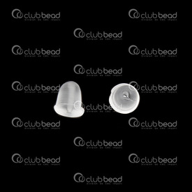 1708-0334 - Rubber Earring Clutch 4x3mm Clear 500pcs 1708-0334,Findings,Earrings,Rubber,Rubber,Earring Clutch,4X3MM,Colorless,Clear,Plastic,500pcs,China,montreal, quebec, canada, beads, wholesale