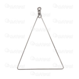 1708-0336 - Brass triangle DIY base 45X38mm nickel free nickel  with two loop 20pcs 1708-0336,Findings,Earrings,Decorative parts,montreal, quebec, canada, beads, wholesale