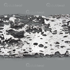 1710-0100-04 - Filet Dentelle Metallique Nail Art pour Ongles Noir-Argent 4x50cm avec Contenant Vissable Plastique 2pcs 1710-0100-04,dent,montreal, quebec, canada, beads, wholesale
