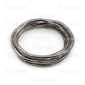 1710-0120-02-BN - Metal Flexible Snake Chain 90cm Black Nickel Nickel Free 1 pc , 5MM thick 1710-0120-02-BN,Chains,montreal, quebec, canada, beads, wholesale