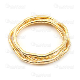 1710-0120-02-GL - Metal Flexible Snake Chain 90cm GOLD Nickel Free 1 pc , 5MM thick 1710-0120-02-GL,montreal, quebec, canada, beads, wholesale