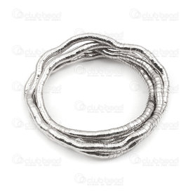 1710-0120-02-WH - Metal Flexible Snake Chain 90cm nickel Nickel Free 1 pc , 5MM thick 1710-0120-02-WH,montreal, quebec, canada, beads, wholesale