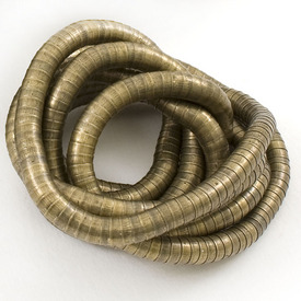 1710-0120-OXBR - Metal Flexible Snake Chain 90cm Nickel Free Antique Brass 1 pc 1710-0120-OXBR,montreal, quebec, canada, beads, wholesale