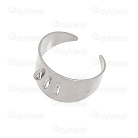 1711-2008 - Brass Metal finger ring 13x21mm with 3 loops DIY Nickel 10pcs 1711-2008,diy,montreal, quebec, canada, beads, wholesale