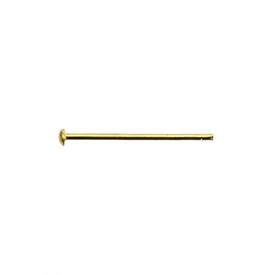 A-1714-0102 - Metal Head Pin 16mm Gold Wire Size 0.7mm-22GA 5x100pcs A-1714-0102,Findings,16MM,5x100pcs,Metal,Head Pin,16MM,Gold,Metal,Wire Size 0.7mm,5x100pcs,China,montreal, quebec, canada, beads, wholesale