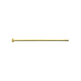 A-1714-0112 - Metal Head Pin 25mm Gold Wire Size 0.7mm-22GA 5x100pcs A-1714-0112,Findings,25MM,Head Pin,Metal,Head Pin,25MM,Gold,Metal,Wire Size 0.7mm,5x100pcs,China,montreal, quebec, canada, beads, wholesale