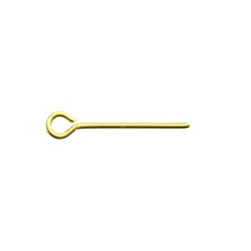 A-1714-0202 - Metal Eye Pin 16MM Gold Wire Size 0.7mm-22GA 5x100pcs A-1714-0202,Metal,16MM,Metal,Eye Pin,16MM,Gold,Metal,Wire Size 0.7mm,5x100pcs,China,montreal, quebec, canada, beads, wholesale