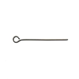 A-1714-0210 - Metal Eye Pin 25MM Black Nickel Wire Size 0.7mm-22GA 5x100pcs A-1714-0210,Findings,25MM,Eye Pin,Metal,Eye Pin,25MM,Grey,Black Nickel,Metal,Wire Size 0.7mm,5x100pcs,China,montreal, quebec, canada, beads, wholesale