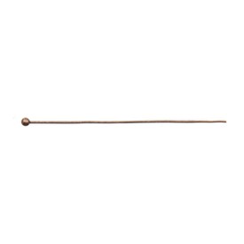 A-1714-0314 - Metal Ball Pin 38MM Antique Copper Wire Size 0.5mm-25GA 200pcs A-1714-0314,Findings,Metal,Ball Pin,38MM,Brown,Antique Copper,Metal,Wire Size 0.5mm,200pcs,China,montreal, quebec, canada, beads, wholesale