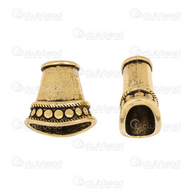 1717-0102-OXGL - Metal Cone Flatted Fancy 16X17MM Antique Gold 10pcs 1717-0102-OXGL,Findings,Cones,10pcs,Cone,Metal,Metal,16X17MM,Flatted,Fancy,Gold,Antique,China,10pcs,montreal, quebec, canada, beads, wholesale