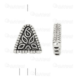 1717-0107-2-OXWH - metal connector Fancy triangel 18X20mm, antique nickel 10pcs 1717-0107-2-OXWH,1717,montreal, quebec, canada, beads, wholesale