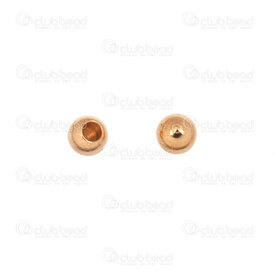 1718-0200-GL - Metal Memory Wire End Cap Round 3MM Gold 48pcs 1718-0200-GL,Memory,montreal, quebec, canada, beads, wholesale
