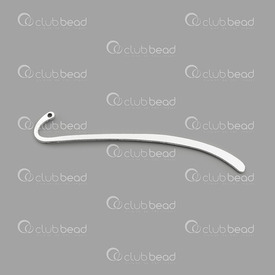 1719-0000-SL - Metal Bookmark straight 8.5cm silver 10pcs 1719-0000-SL,Findings,Bookmarks,montreal, quebec, canada, beads, wholesale