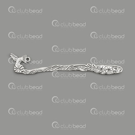 1719-0018-WH - Metal bookmark Hammered Hummingbird 11.5cm Nickel 5pcs 1719-0018-WH,Findings,Bookmarks,montreal, quebec, canada, beads, wholesale