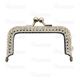 1719-1000 - Metal Purse Frame, Clasp 8.5cm Antique Brass 1pc 1719-1000,Various products,Accessories,Metal,Purse Frame, Clasp,8.5cm,Antique Brass,Metal,1pc,China,montreal, quebec, canada, beads, wholesale