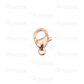 1720-0008-RGL - Stainless Steel 304 Fish Clasp 6x9mm Rose Gold 25pcs 1720-0008-RGL,Findings,Stainless Steel 304,Stainless Steel 304,Fish Clasp,6X9MM,Pink,Rose Gold,Metal,25pcs,China,montreal, quebec, canada, beads, wholesale