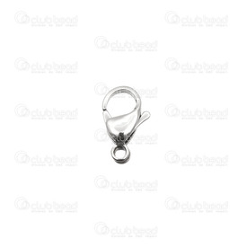 1720-0008 - Stainless Steel 304 Fish Clasp 6X9MM 7gr 25pcs 1720-0008,Findings,Clasps,Springing,Fish clasps,Stainless Steel 304,Fish Clasp,6X9MM,Grey,Metal,25pcs,China,montreal, quebec, canada, beads, wholesale