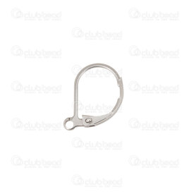 1720-0011-100 - Stainless Steel 304 Leverback Earring 10x14mm Oval Natural With Loop 100pcs 1720-0011-100,Findings,Earrings,Leverback,Stainless Steel 304,Leverback Earring,Oval,10X14MM,Grey,Natural,Metal,With Loop,100pcs,China,montreal, quebec, canada, beads, wholesale