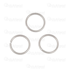 1720-0022-0.6C - Stainless Steel 304 Closed Jump Ring Round 6mm Wire Size 0.6mm Natural 300pcs 1720-0022-0.6C,Anneau simple,montreal, quebec, canada, beads, wholesale