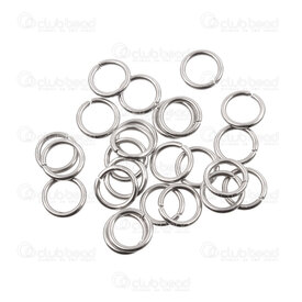 1720-0022-0.8C - Stainless Steel 304 Closed Jump Ring Round 6mm Natural Wire Size 0.8mm 500pcs 1720-0022-0.8C,Findings,Rings,500pcs,Stainless Steel 304,Closed Jump Ring,Round,6mm,Grey,Natural,Metal,Wire Size 0.8mm,500pcs,China,montreal, quebec, canada, beads, wholesale