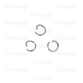 1720-0022 - Stainless Steel 304 Jump Ring 6MM Wire Size 1mm 10x100pcs 1720-0022,Stainless Steel 304,Jump Ring,6mm,Grey,Metal,Wire Size 1mm,10x100pcs,China,montreal, quebec, canada, beads, wholesale