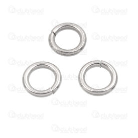 1720-0023-02C - Stainless Steel 304 Closed Jump Ring 8mm Natural Wire Size 1.5mm 250pcs 1720-0023-02C,Findings,Rings,250pcs,Stainless Steel 304,Closed Jump Ring,8MM,Grey,Natural,Metal,Wire Size 1.5mm,250pcs,China,montreal, quebec, canada, beads, wholesale
