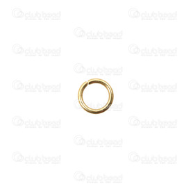 1720-0026-02 - Stainless Steel 304 Jump Ring 4MM Gold Plated Wire Size 0.6mm 50pcs 1720-0026-02,Findings,Rings,4mm,Gold,Stainless Steel 304,Jump Ring,4mm,Gold,Metal,Wire Size 0.5mm,50pcs,China,montreal, quebec, canada, beads, wholesale