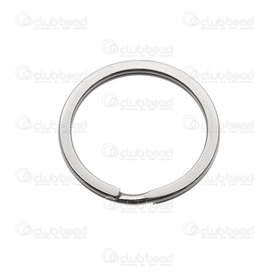 1720-0037-30 - Stainless Steel 304 Key Ring Split Ring Flat 30mm Natural 10pcs 1720-0037-30,30MM,Stainless Steel 304,Key Ring Split Ring,Flat,30MM,Grey,Natural,Metal,10pcs,China,montreal, quebec, canada, beads, wholesale