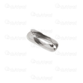 1720-0040-02 - Stainless Steel 304 Ball Chain Clasp Connector 1.6mm Natural 50pcs 1720-0040-02,Findings,Connectors,Stainless Steel 304,Ball Chain Clasp Connector,1.6MM,Grey,Natural,Metal,50pcs,China,montreal, quebec, canada, beads, wholesale