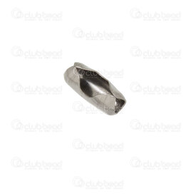 1720-0040-2.0 - Stainless Steel 304 Ball Chain Clasp Connector 6.5x3mm Natural For 2mm Chain 100pcs 1720-0040-2.0,Findings,Connectors,For ball chains,Stainless Steel 304,Ball Chain Clasp Connector,6.5x3mm,Grey,Natural,Metal,For 2mm Chain,100pcs,China,montreal, quebec, canada, beads, wholesale