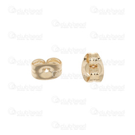 1720-0070-GL - Stainless Steel 304 Earring Butterfly Clutch Gold Plated For 0.7mm Stud 50pcs 1720-0070-GL,Or inox,50pcs,Yellow,Stainless Steel 304,Earring Butterfly Clutch,Yellow,Gold,Metal,For 0.7mm Stud,50pcs,China,montreal, quebec, canada, beads, wholesale