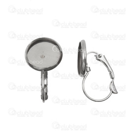 1720-0074 - Stainless Steel 304 Bezel Cup Leverback Earring Round 14x23mm For 12mm Round Cabochon 10pcs 1720-0074,Findings,Bezel - Cabochon Settings,Earrings,10pcs,Stainless Steel 304,Bezel Cup Leverback Earring,Round,14X23MM,Grey,Metal,For 12mm Round Cabochon,10pcs,China,montreal, quebec, canada, beads, wholesale