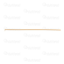 1720-0082-50GL - Stainless Steel 304 Head Pin 50mm 1.5mm Head Wire Size 0.7mm (22ga) Gold Plated 50pcs 1720-0082-50GL,Ã,montreal, quebec, canada, beads, wholesale