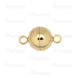 1720-0106-GL - Stainless Steel 304 Magnetic Clasp Ball 8mm Gold 5pcs 1720-0106-GL,Findings,8MM,Stainless Steel 304,Magnetic Clasp,Ball,8MM,Yellow,Gold,Metal,5pcs,China,montreal, quebec, canada, beads, wholesale